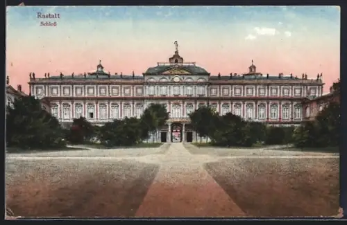 AK Rastatt, Blick auf das Schloss