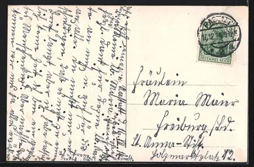 AK Rastatt, Blick zum Schloss