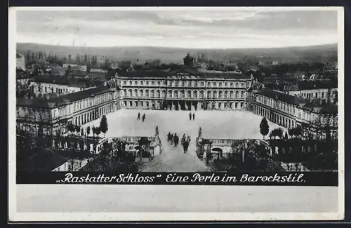AK Rastatt, Schloss im Barockstil