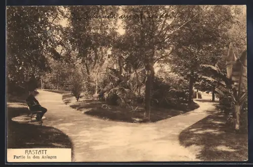 AK Rastatt, Partie in den Anlagen