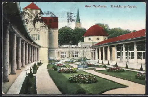 AK Bad Nauheim, Partie in den Trinkkuranlagen