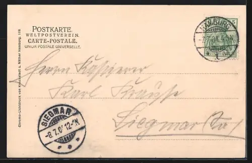 AK Hamburg-Neustadt, Partie am Jungfernstieg