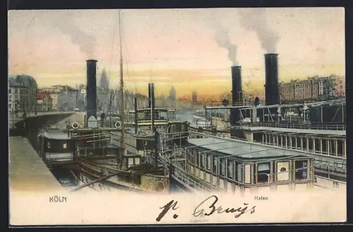 AK Köln, Partie im Hafen