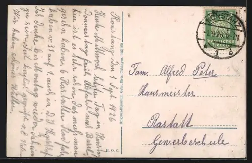 AK Konstanz, Partie bei Münster mit Rheinmündung