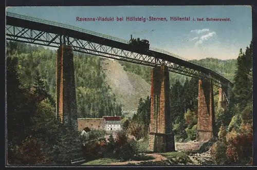 AK Höllental / Schwarzwald, Ravenna-Viadukt bei Höllensteig-Sternen