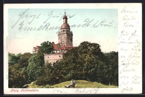 AK Falkenstein / Selketal, Partie an der Burg