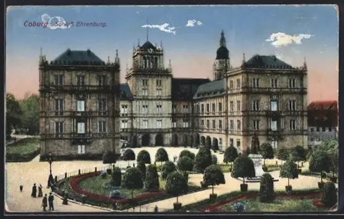 AK Coburg, Schloss Ehrenburg mit Anlagen