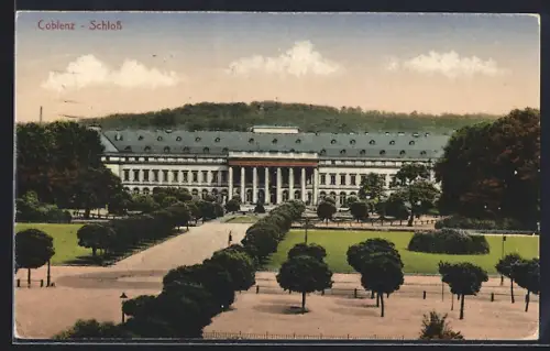 AK Coblenz, Partie am Schloss