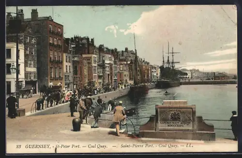 AK St. Peter Port /Guernsey, Coal Quay, Memorial Visit of Queen Victoria