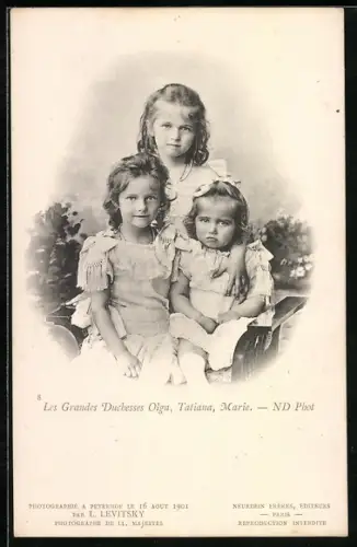 AK Le Grand Duchesses Olga Tatiana et Marie