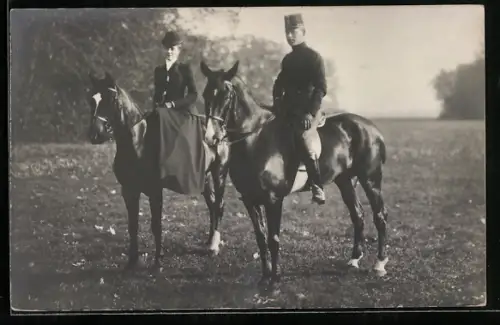 AK Fürst Otto zu Windisch-Graetz auf einem Pferd
