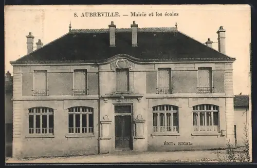 AK Aubreville, Mairie et les écoles