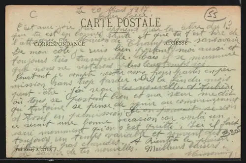 AK Aulnois-sous-Vertuzey /Meuse, Vue du village et des champs environnants