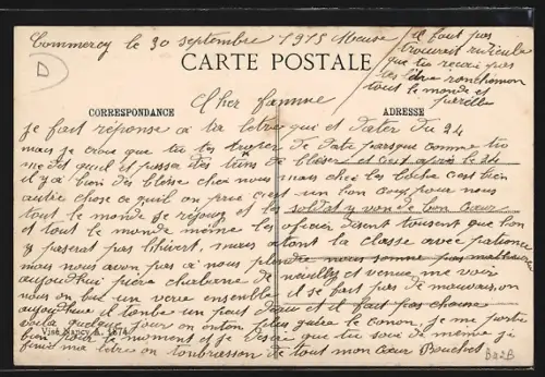 AK Broussey-en-Woevre /Meuse, Maisons bombardées par les Allemands