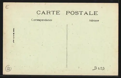 AK Evres /Meuse, Route venant de Nubécourt