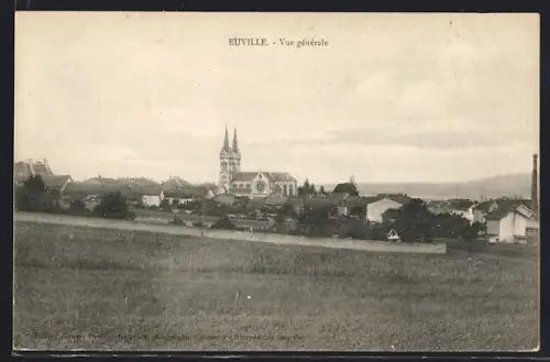 AK Éuville, Vue générale