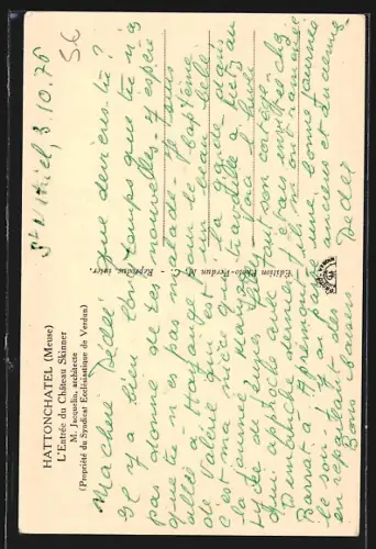 AK Hattonchatel /Meuse, L`Entrée du Château Skinner