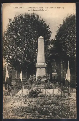 AK Tréveray, Le Monument élevé aux Enfants de Tréveray et de Laneuville-St Joire