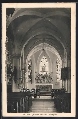 AK Tréveray /Meuse, Intérieur de l`Église
