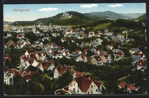 AK Wernigerode, Blick auf die Dächer