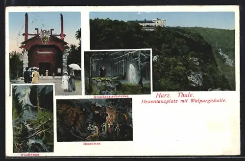 AK Thale /Harz, Hexentanzplatz, Walpurgishalle