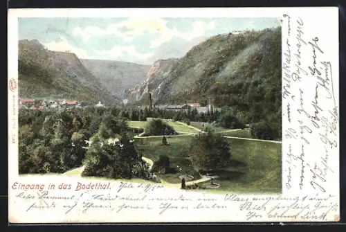 AK Thale, Eingang in das Bodethal