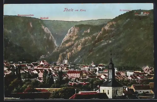 AK Thale am Harz, Hexentanzplatz, Bodetal, Rosstrappe