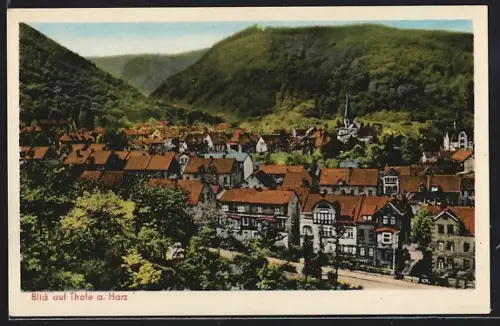 AK Thale a. Harz, Blick auf den Ort