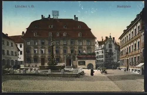 AK Lindau i. B., Marktplatz