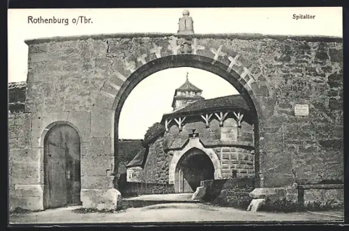 AK Rothenburg o. Tbr., Spitaltor