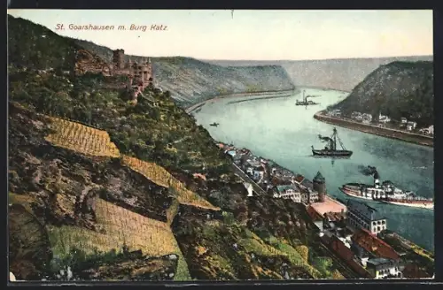 AK St. Goarshausen, Burg Katz