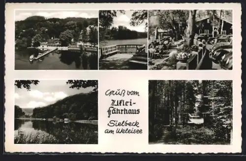 AK Sielbeck / Eutin, Uklei-Fährhaus, Seeterrasse