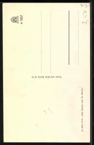 AK Winnie Markus mit Ansteckblumen, Autograph