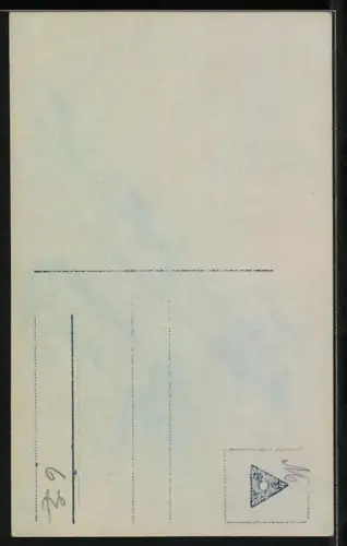AK Hugo Flink im Mantel, Autograph