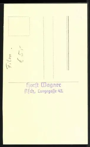 AK Hans Holt mit gepunktetem Schlips, Autograph