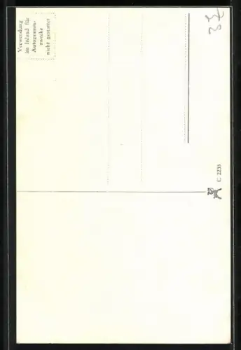 AK Mariak Rökk, Seitenportrait, Autograph