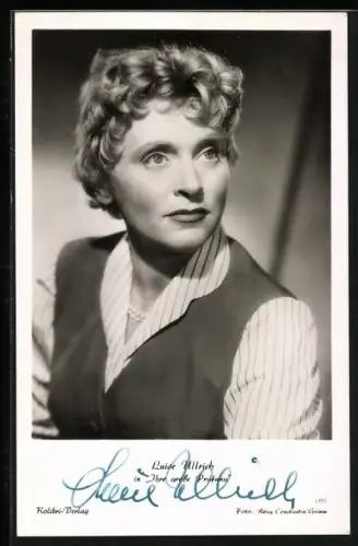 AK Luise Ullrich in Ihre grosse Prüfung, Autograph
