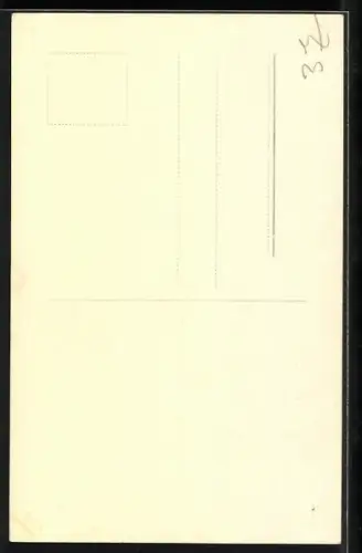 AK Paul Hörbiger mit karierter Fliege, Autograph