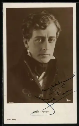 AK Jack Trevor, Portrait, Autograph