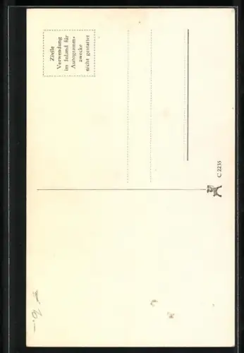 AK Winnie Markus lächelt, Portrait, Autograph