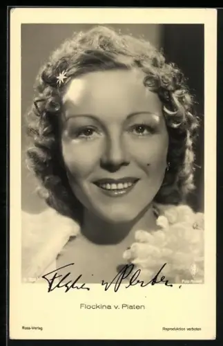 AK Flockina v. Platen lächelt, Autograph