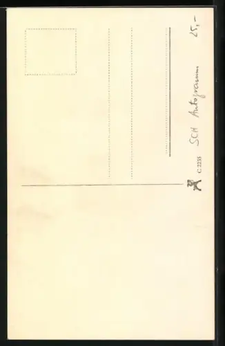 AK Maria Paudler mit blumengeschmücktem Hut, Autograph