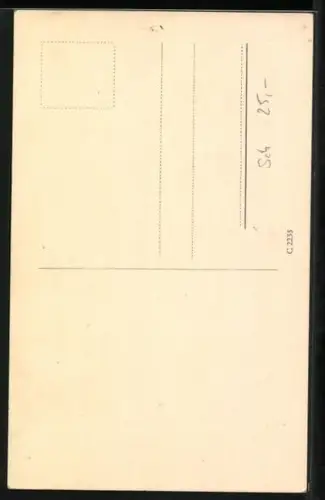 AK Karin Hardt mit grossem Strohhut, Autograph