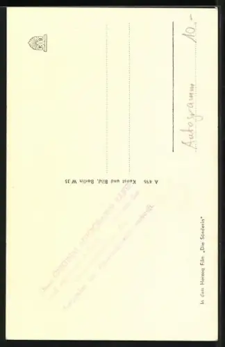 AK Gustav Fröhlich mit Halstuch und Hut in Die Sünderin, Autograph