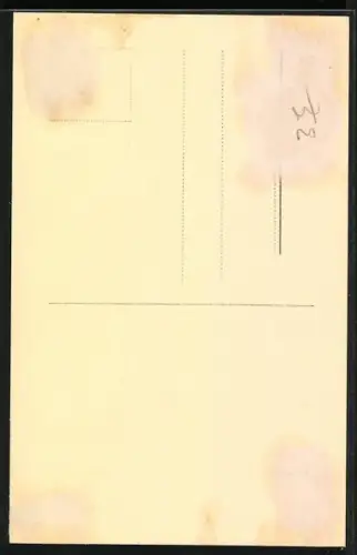 AK Maria Andergast mit Pelz, Autograph