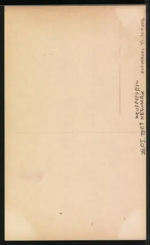 AK Ruth Weyer, Portrait, Autograph