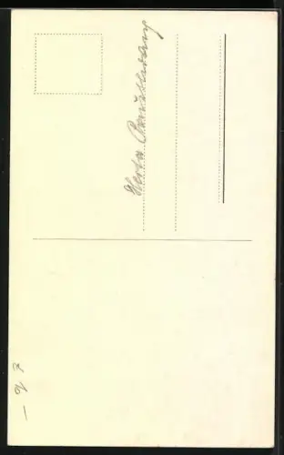 AK Hertha Feiler lächelt, Autograph