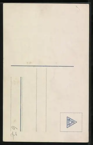 AK Hugo Flink, Portrait, Autograph