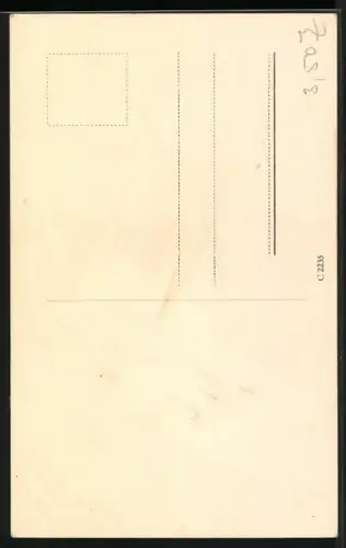 AK Hertha Feiler mit abgestütztem Kinn, Portrait, Autograph