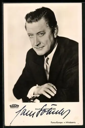 AK Hans Söhnker in Männer im gefährlichen Alter, Portrait, Autograph